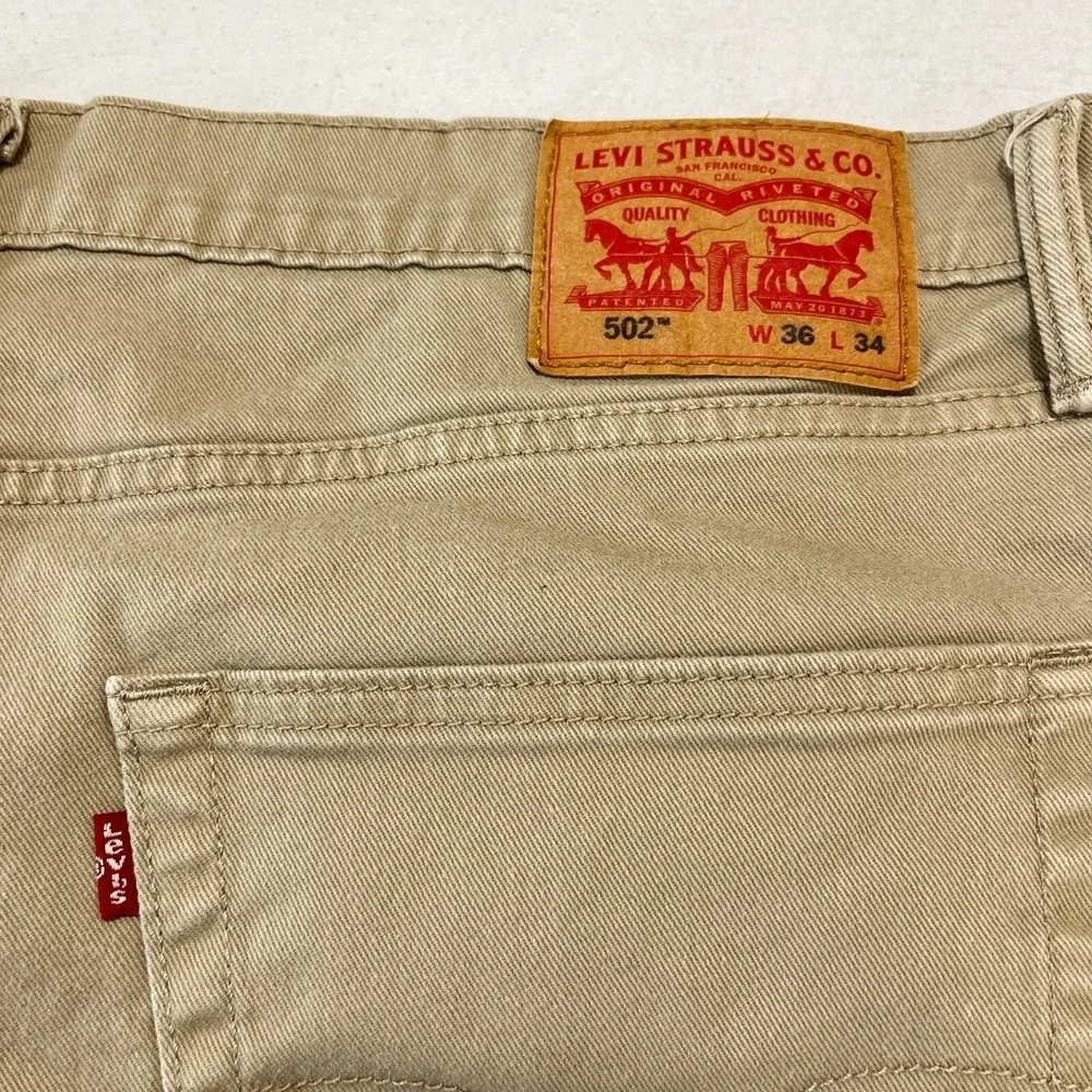 Levis 502 Jeans Mens 36x31 Tapered‎ Regular Fit Streetwear Denim Urban Grunge